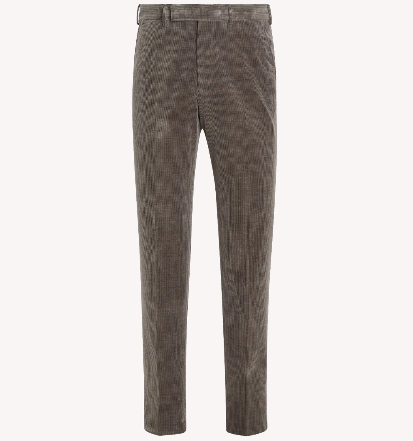 Zegna Corduroy Sport Trousers in Grey Brown