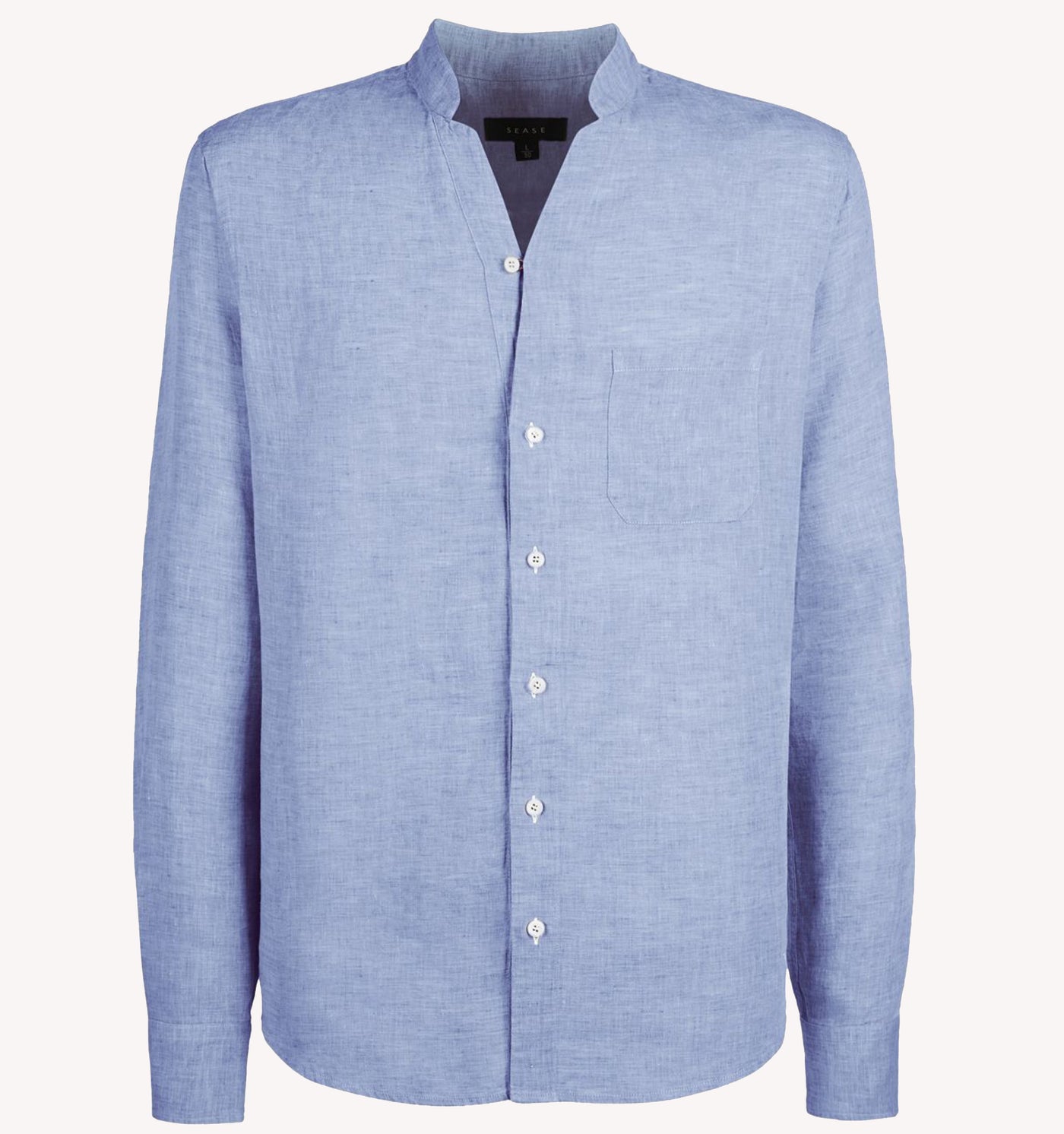 Sease Fish Tail Sport Shirt in Sky Blue