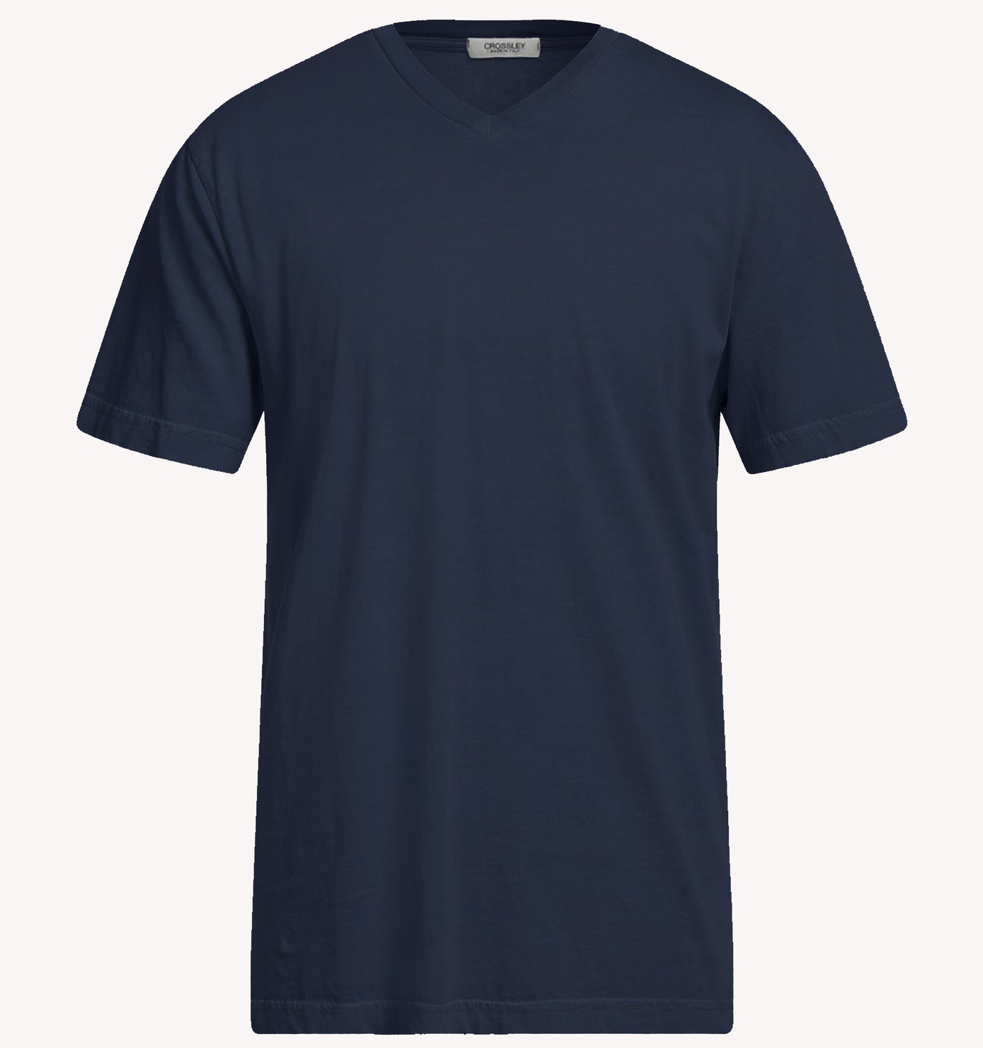 Crossley V-Neck T-Shirt in Navy