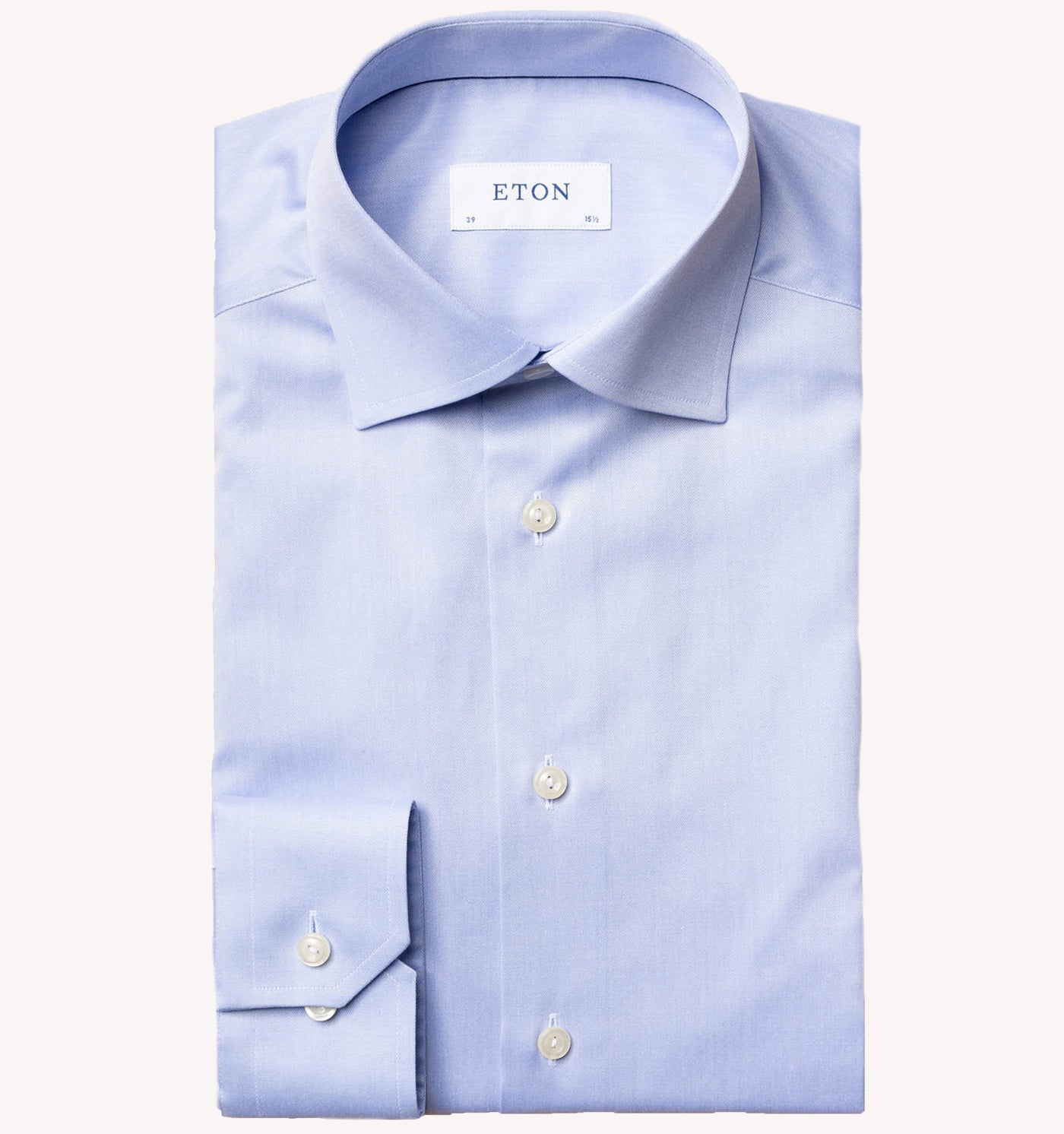 Eton Signature Twill Dress Shirt in Blue