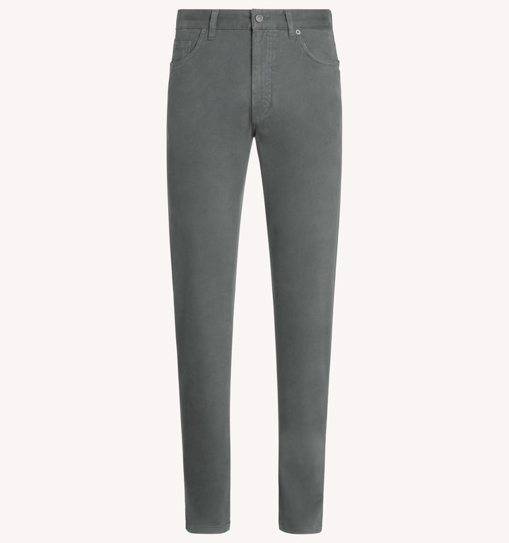 Zegna City 5-Pocket Pant in Light Grey