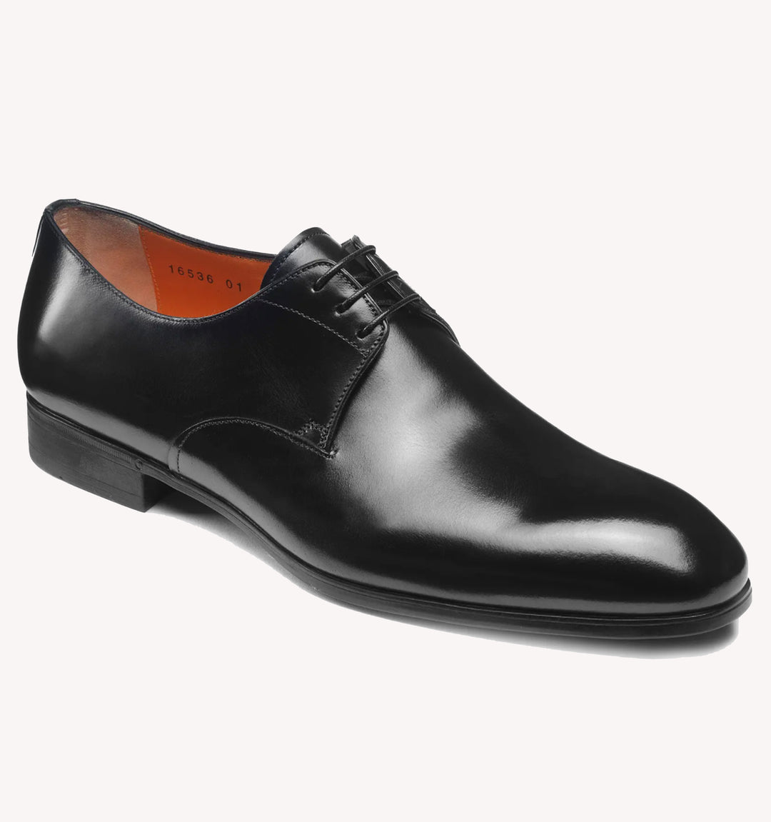 Santoni Induct Lace-up Shoe in Black