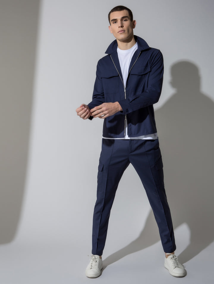 Pescarolo Technical Lightweight Jacket in Navy