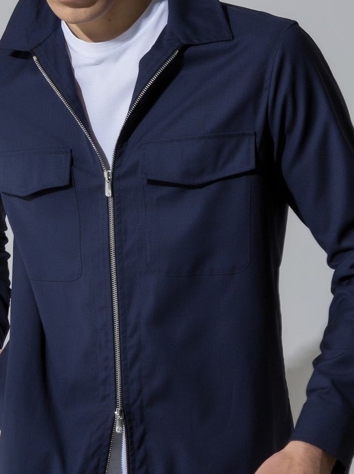 Pescarolo Technical Lightweight Jacket in Navy