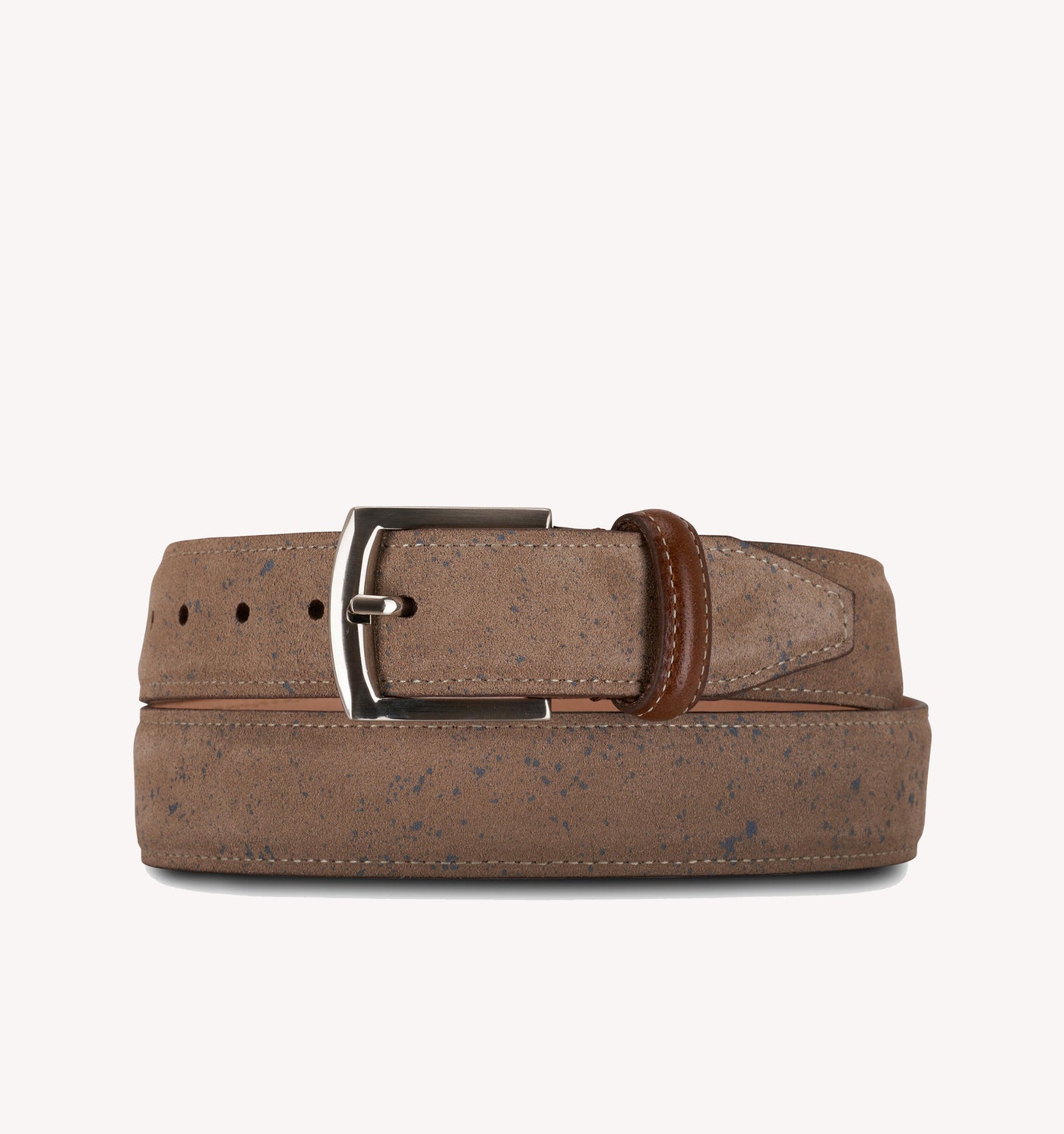 Martin Dingman Country Aire Belt in Cappuccino