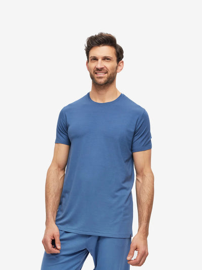 Derek Rose Basel T-Shirt in Storm Blue