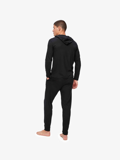 Derek Rose Basel Track Pants in Black