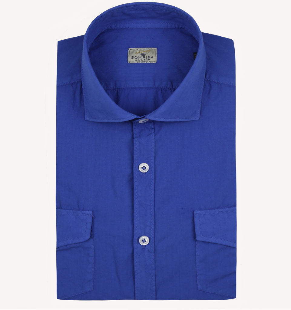 Sonrisa Sport Shirt in Cobalt - Taylor Richards & Conger