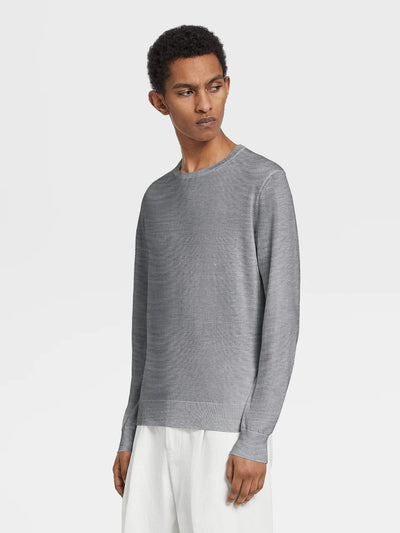 Zegna Sweater in Light Grey