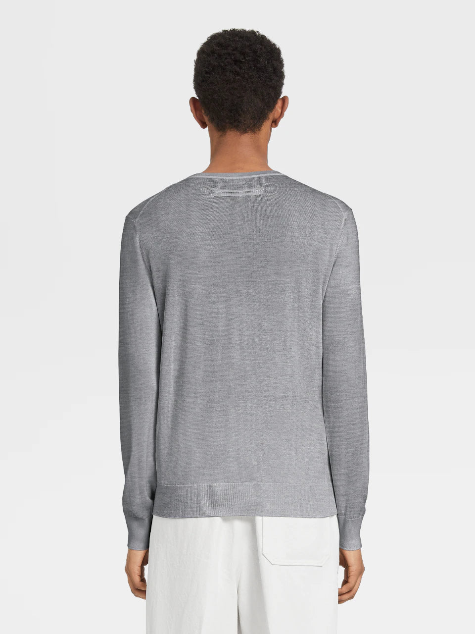 Zegna Sweater in Light Grey