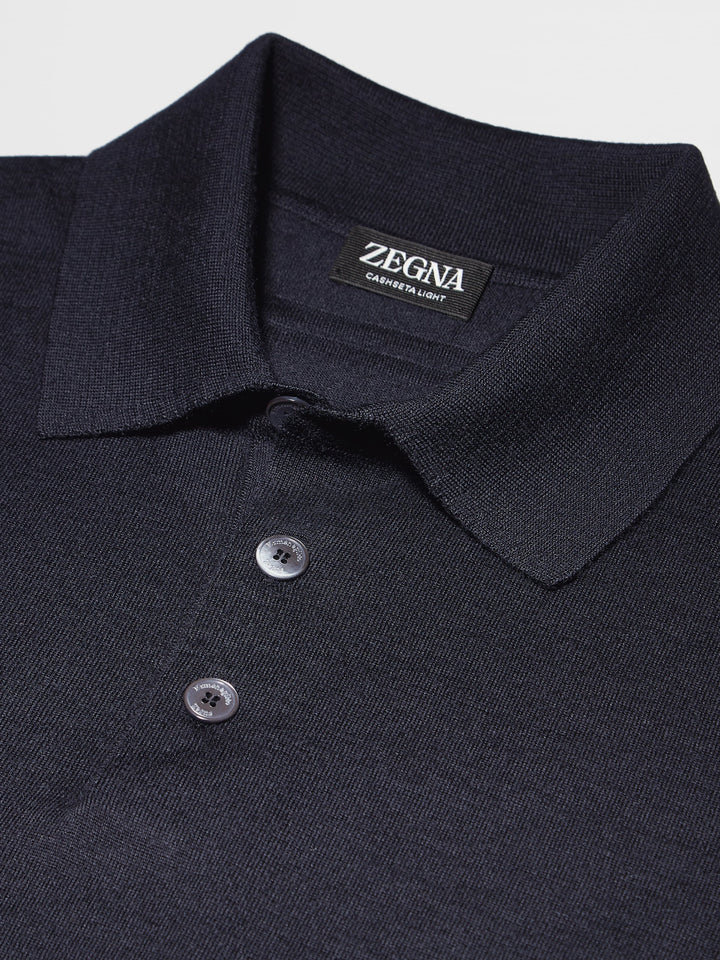 Zegna Polo in Navy Blue