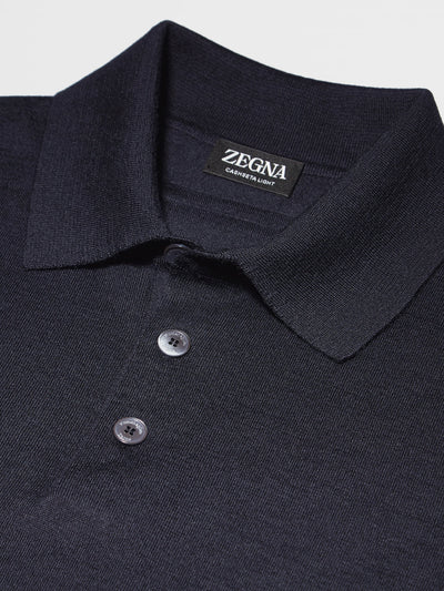 Zegna Polo in Navy Blue