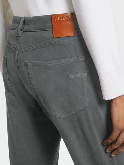 Zegna City 5-Pocket Pant in Grey