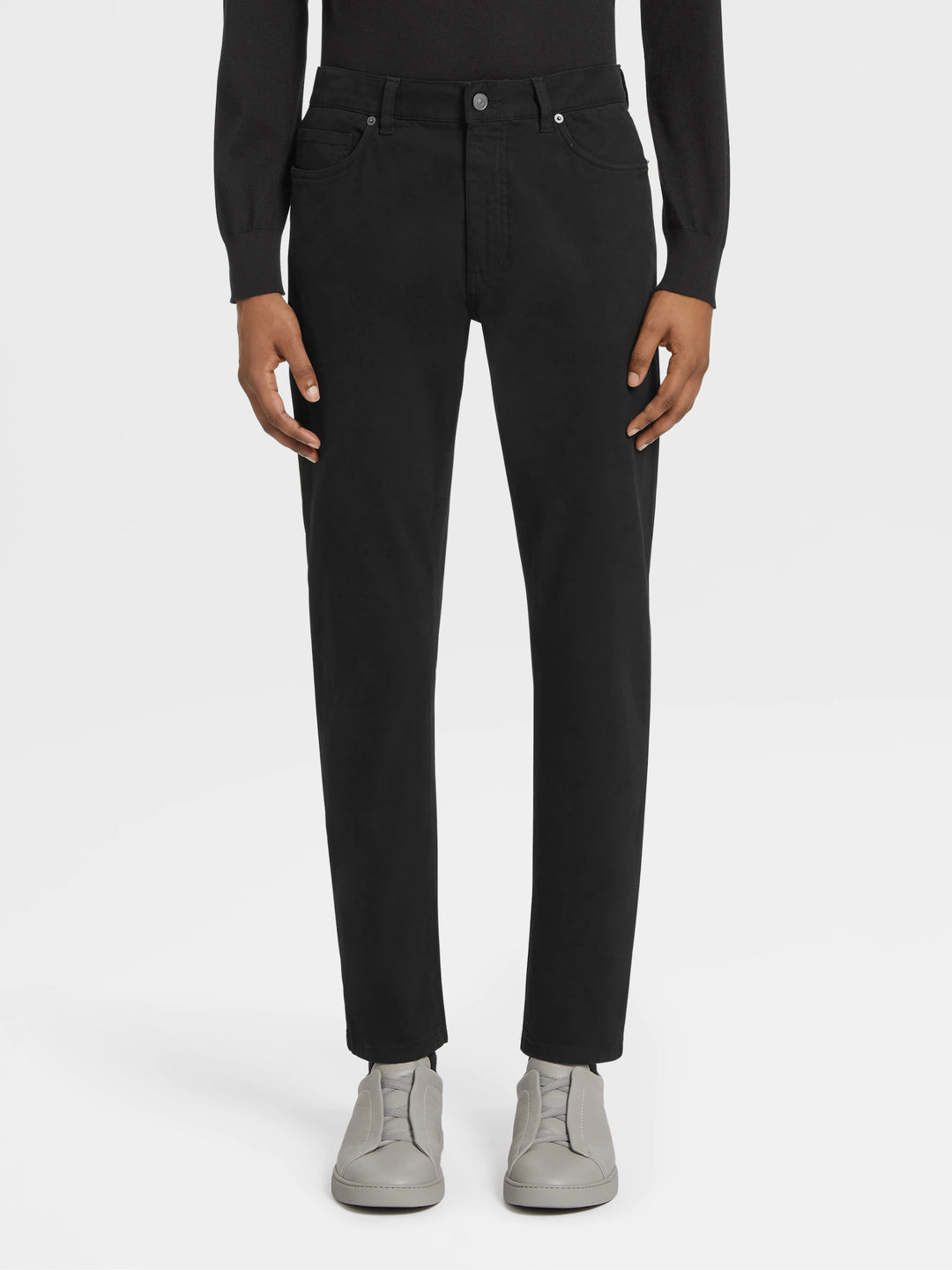 Zegna City 5-Pocket Pant in Black