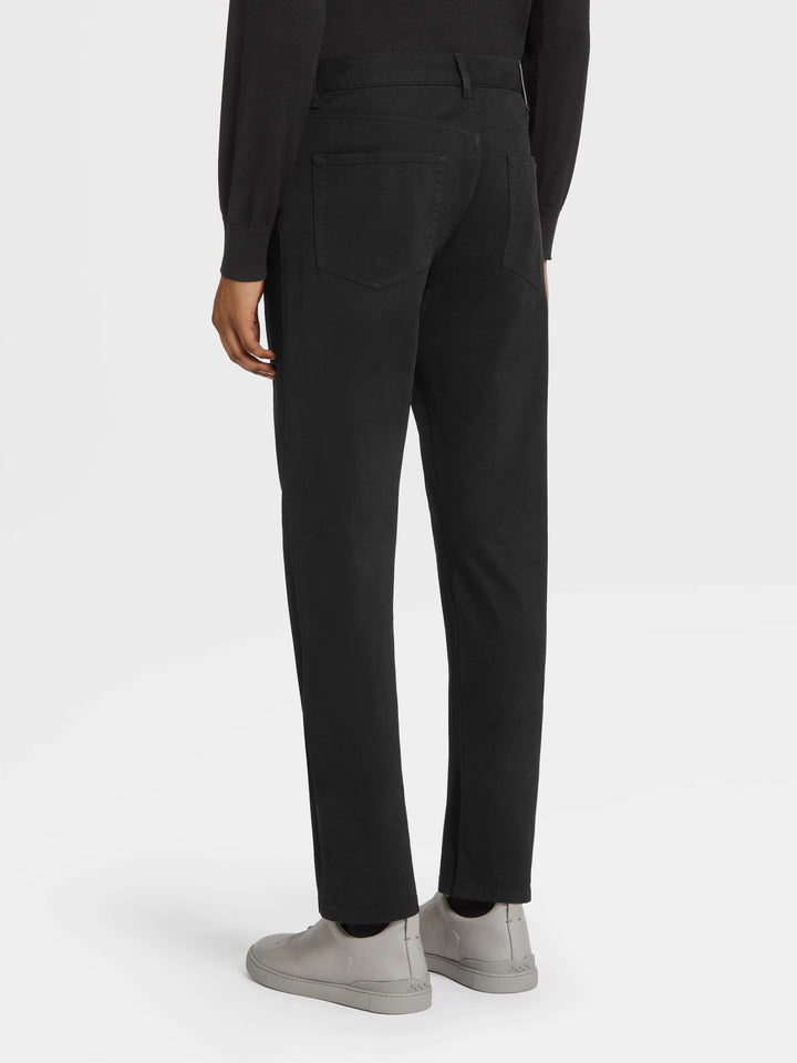 Zegna City 5-Pocket Pant in Black