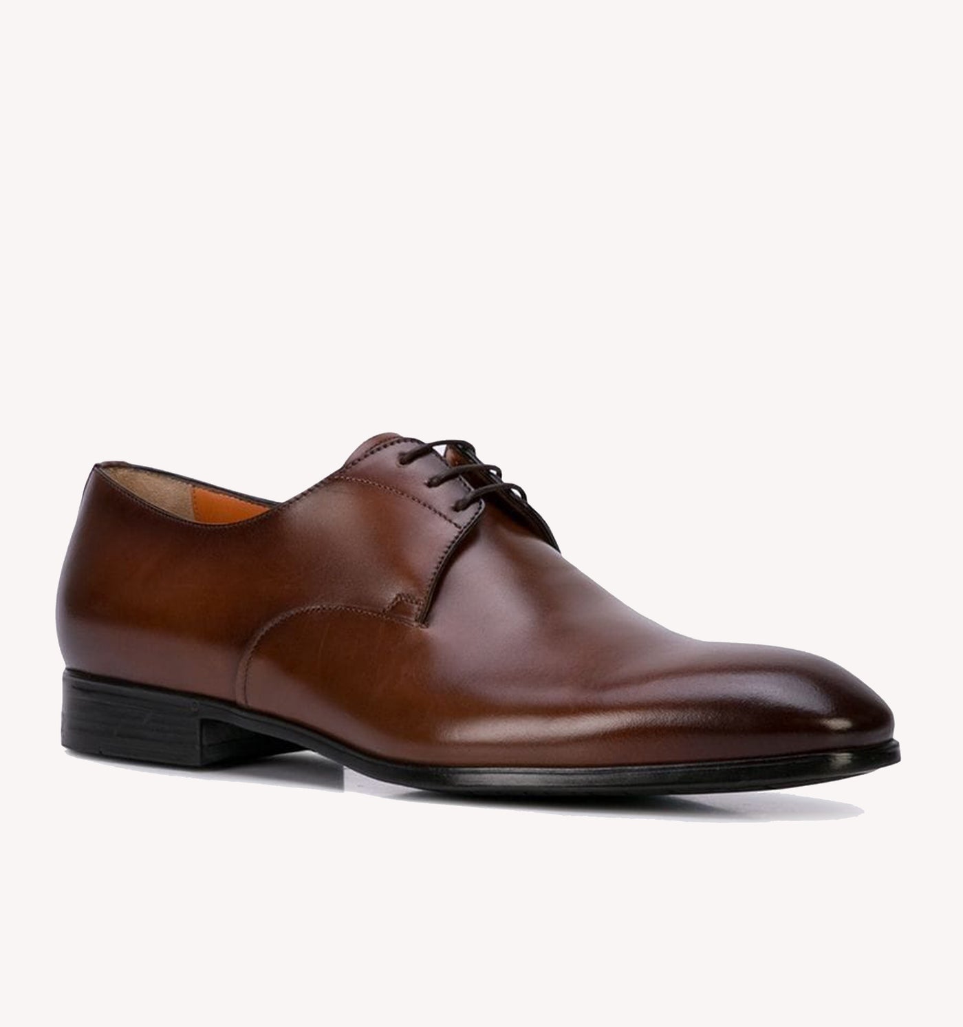 Santoni Induct Lace-up Shoe in Brown