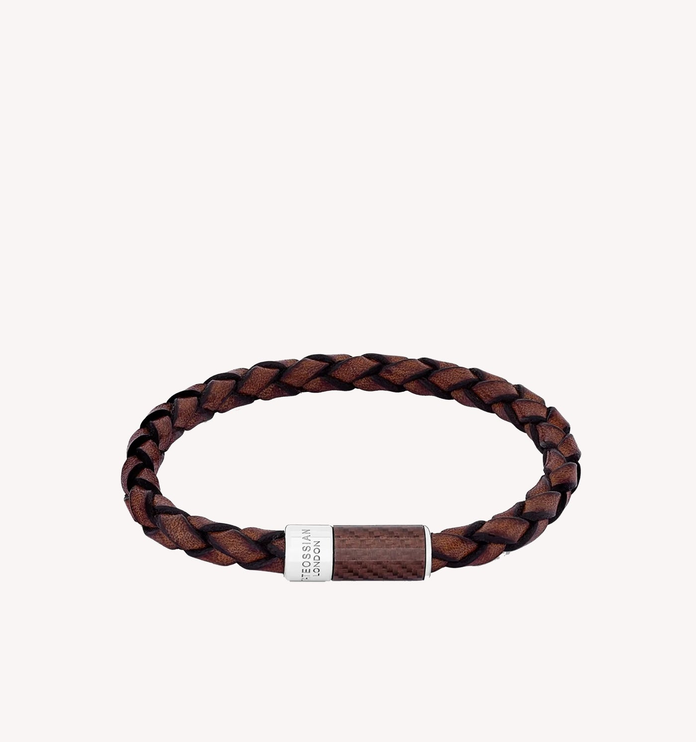 Tateossian Pop Carbon Bracelet in Brown