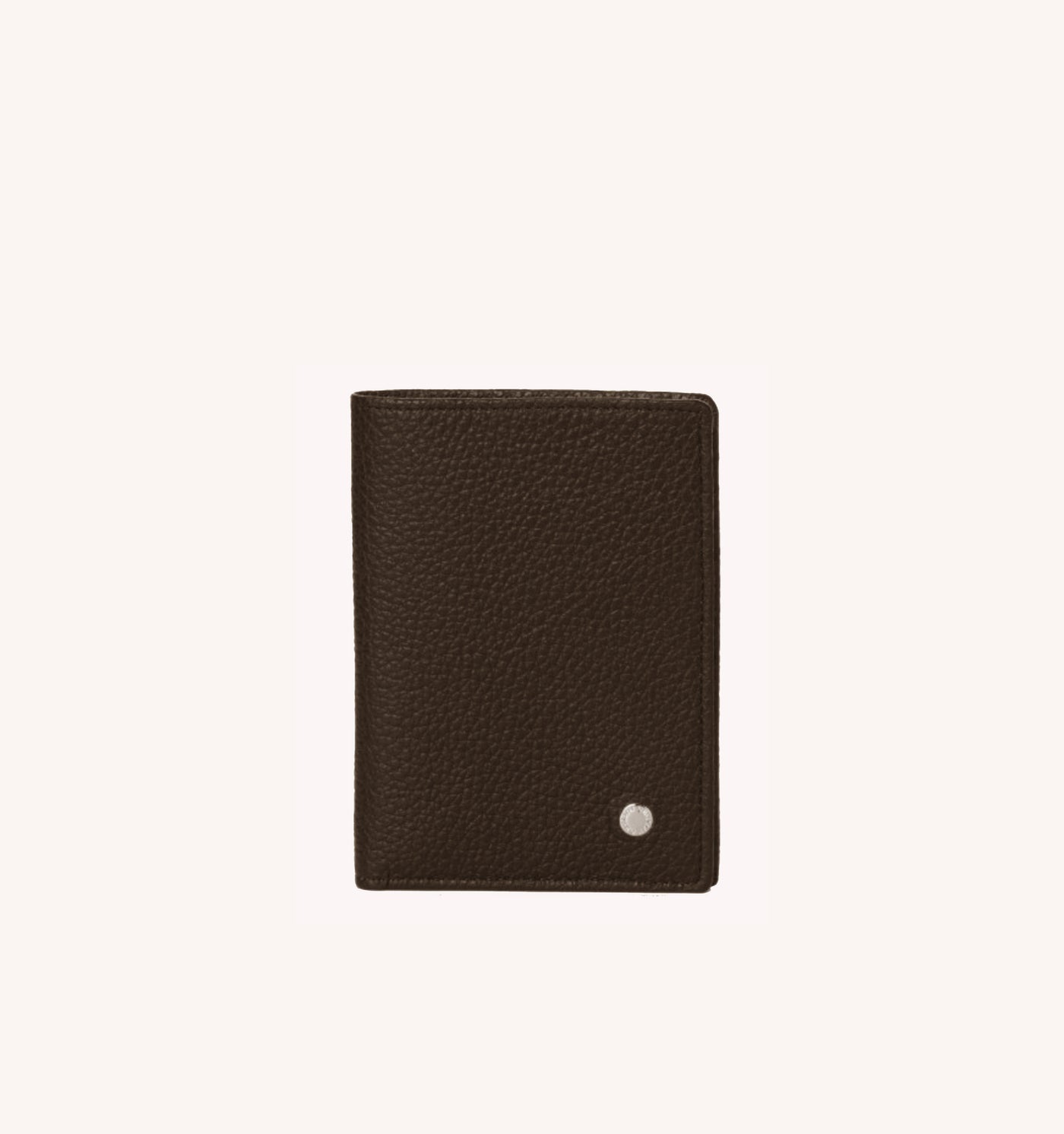 Orciani Micron Leather Vertical Wallet in Black