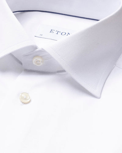 Eton Signature Twill Dress Shirt in White