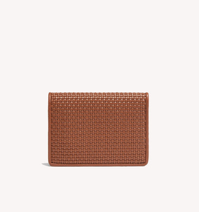 Zegna Vicuna Leather Mini Wallet in Brown